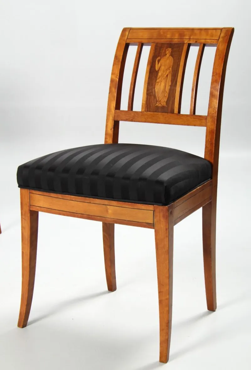 Best Pamono Danish Empire Chairs, 1820s, Set of 4