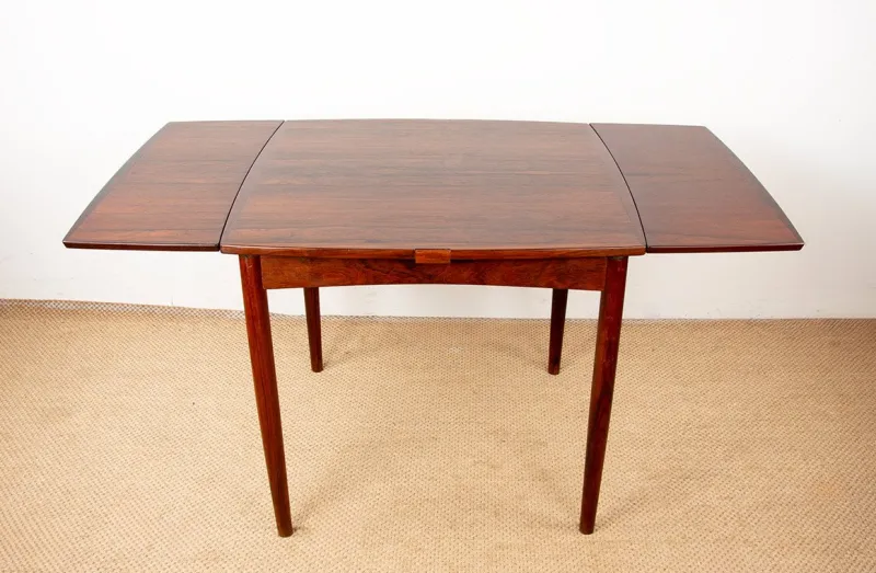 Sale Pamono Danish Extendable and Reversible Table in Rosewood and Felt by Carlo Jensen for Hundevad & Co., 1960s