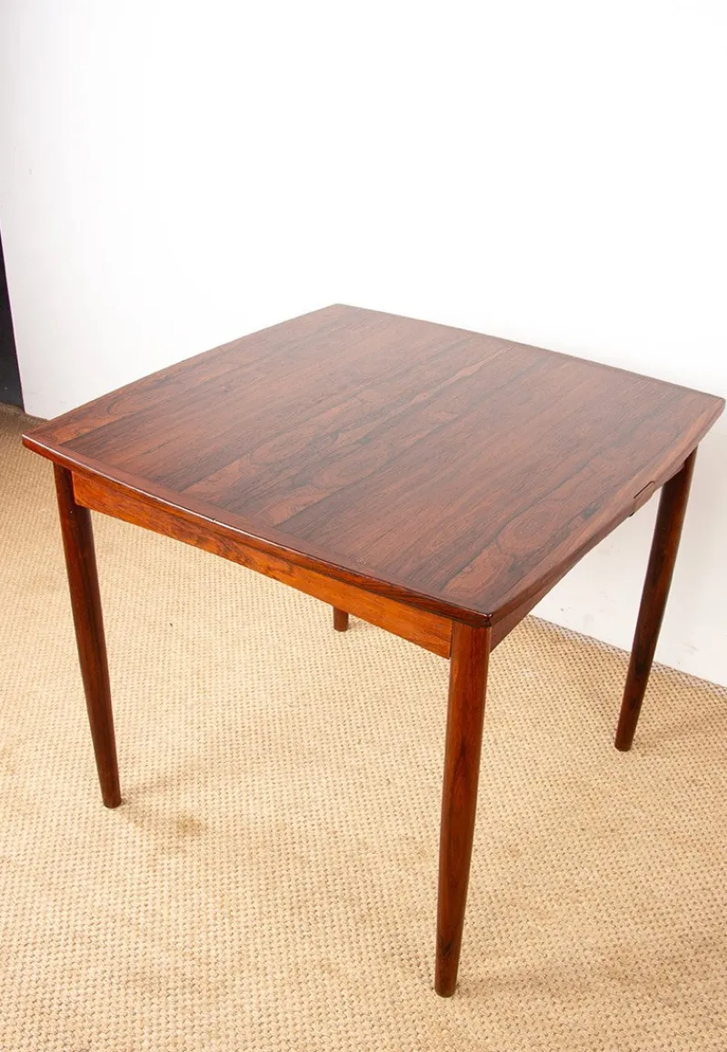 Sale Pamono Danish Extendable and Reversible Table in Rosewood and Felt by Carlo Jensen for Hundevad & Co., 1960s