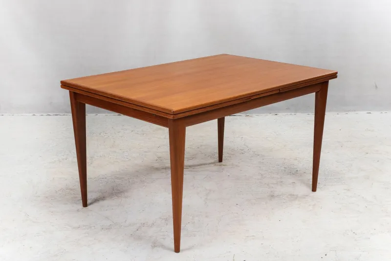 Discount Pamono Danish Extendable Teak No. 254 Dining Table by Niels Otto Møller for J.L. Møllers, 1960s