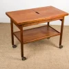 Pamono Danish Extendable Two-Tier Teak Serving Trolley by Kurt Ostervig for Jason Mobler, 1960> Serving Bar Carts & Trolleys