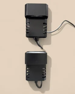 Pamono Danish Flipper Wall Sconces in Black, 1970s, Set of 2><noscript><img width=