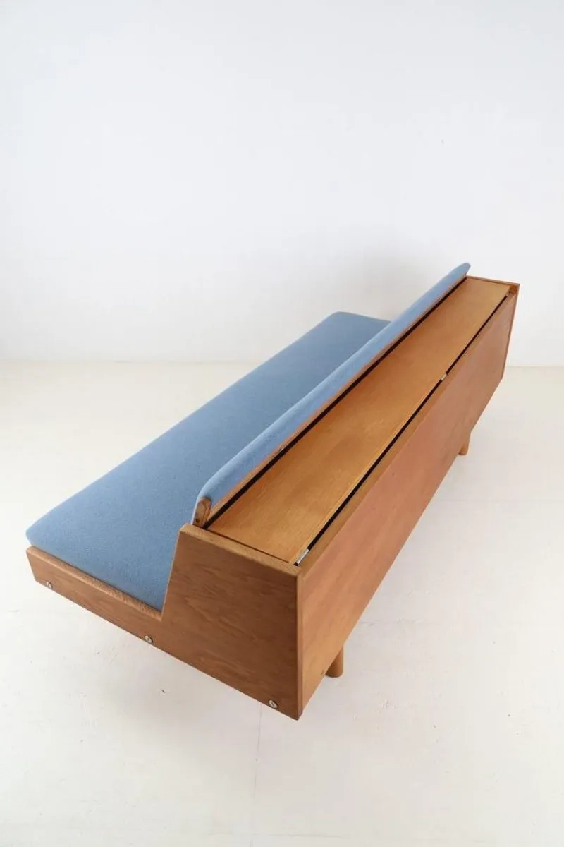 Pamono Danish GE 258 Sofa Bed by Hans Wegner for Getama, 1960s> Couches & Sofas
