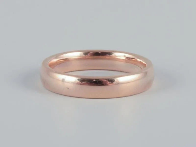 Pamono Danish Goldsmith 14-Karat Gold Alliance Ring, 1960s> Rings