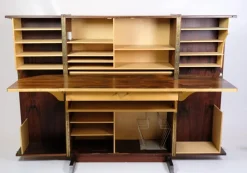 Best Pamono Danish Hideaway Desk Secretary in Rosewood, 1960s