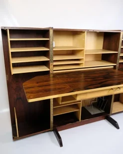 Best Pamono Danish Hideaway Desk Secretary in Rosewood, 1960s