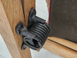 Pamono Danish Highback Rocking Chair in Wool & Oak, 1970s><noscript><img width=