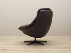 Pamono Danish Leather Swivel Armchair by H.W. Klein for Bramin, 1960s><noscript><img width=