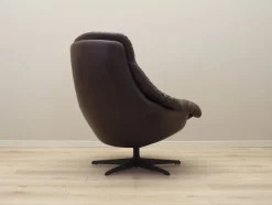 Pamono Danish Leather Swivel Armchair by H.W. Klein for Bramin, 1960s><noscript><img width=