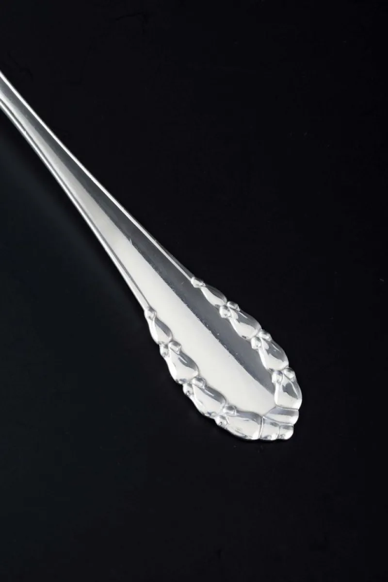 Pamono Danish Lily of the Valley Meat Fork in Sterling Silver from Georg Jensen> Cutlery & Serving Utensils