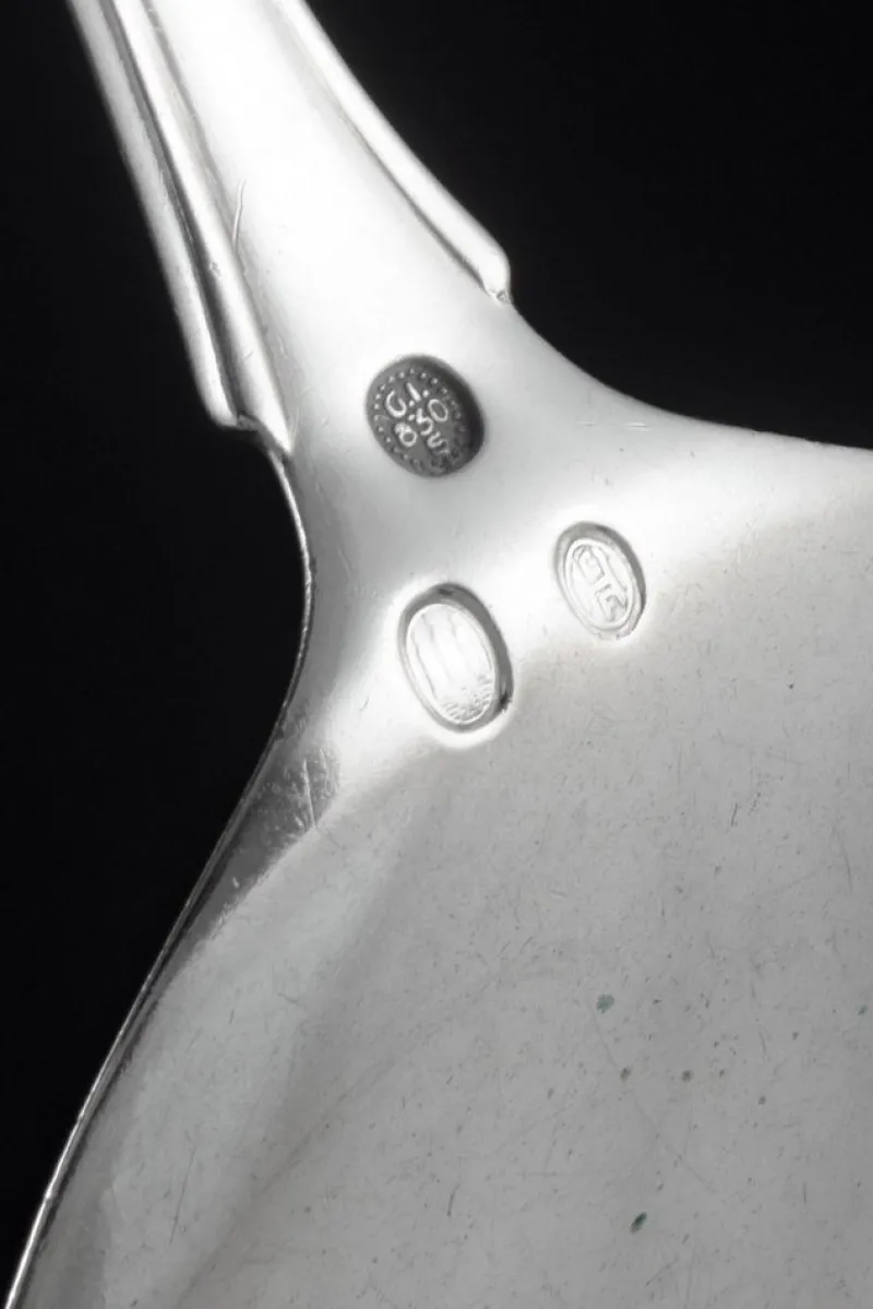 Clearance Pamono Danish Lily of the Valley Tart Server in Silver from Georg Jensen, 1890s