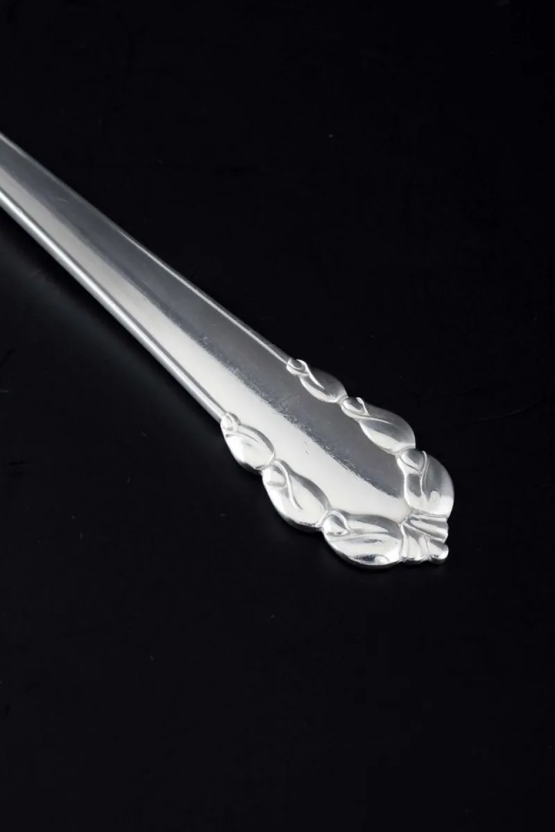 Pamono Danish Lily of the Valley Fish Fork in Sterling Silver from Georg Jensen, 1950s> Cutlery & Serving Utensils
