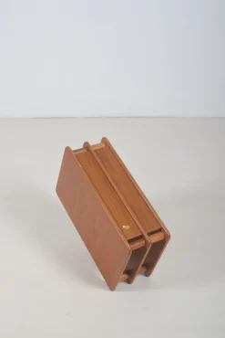 Pamono Danish Magazine Holder in Teak, 1970s><noscript><img width=