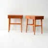 Outlet Pamono Danish Mahogany and Birch Bedside Tables, Set of 2, 1950s
