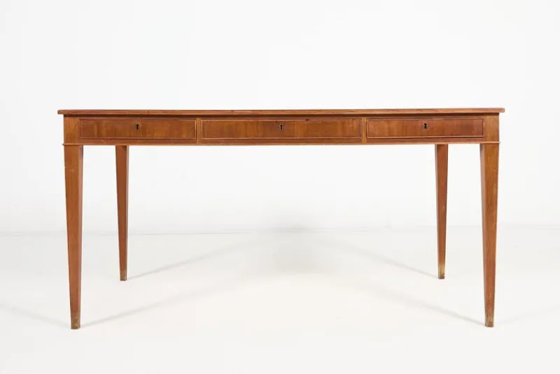 Clearance Pamono Danish Mahogany Desk from Frits Henningsen, 1950s