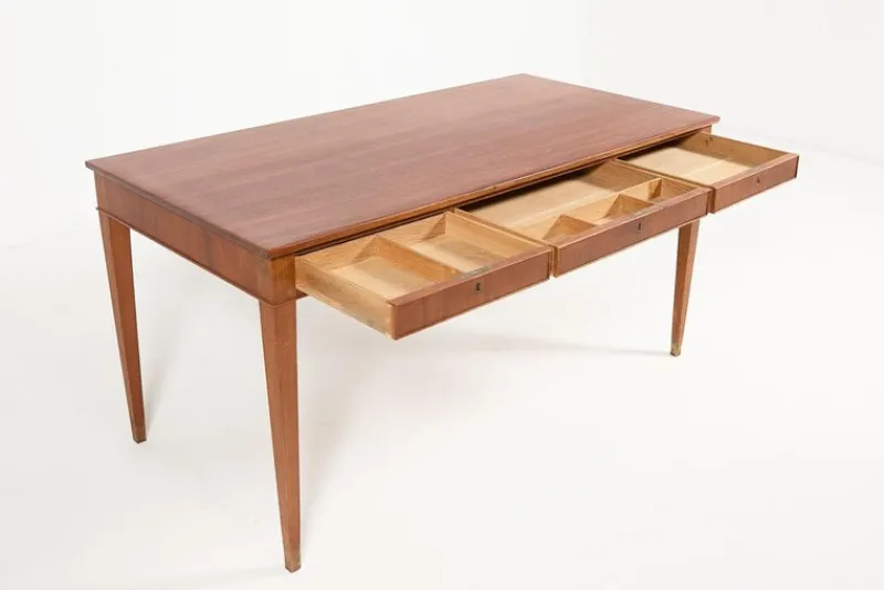 Clearance Pamono Danish Mahogany Desk from Frits Henningsen, 1950s