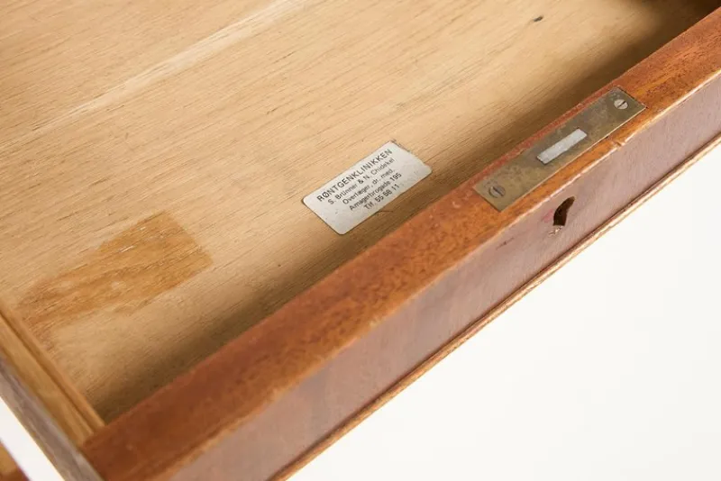 Clearance Pamono Danish Mahogany Desk from Frits Henningsen, 1950s