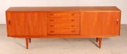 Clearance Pamono Danish Mid-Century Teak Sideboard from Clausen& Son, 1960s