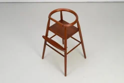 Pamono Danish Model 115 Childrens High Chair in Teak attributed to Nanna Ditzel for Kolds Savvaerk, 1960s