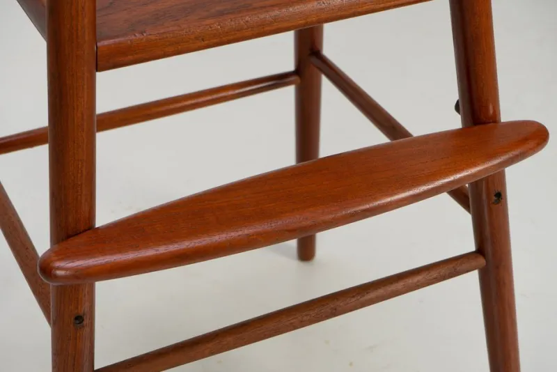 Pamono Danish Model 115 Childrens High Chair in Teak attributed to Nanna Ditzel for Kolds Savvaerk, 1960s