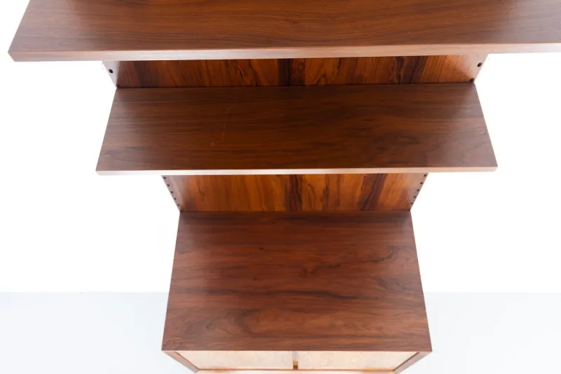 Pamono Danish Modern 1-Bay Walnut Modular Wall Unit by Poul Cadovius for Cado, 1960s