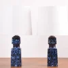 Discount Pamono Danish Modern Blue and Black Table Lamps by Nils Thorsson for Royal Copenhagen and Fog & Mørup, 1970s, Set of 2