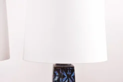 Discount Pamono Danish Modern Blue and Black Table Lamps by Nils Thorsson for Royal Copenhagen and Fog & Mørup, 1970s, Set of 2