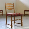 Pamono Danish Modern Brualist Oak Dining Chairs by Henning Kjærnulf, 1960s, Set of 6> Side Chairs & Dining Chairs