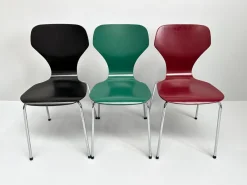 Pamono Danish Modern Chairs from Phoenix, Denmark, 1990s, Set of 3> Side Chairs & Dining Chairs