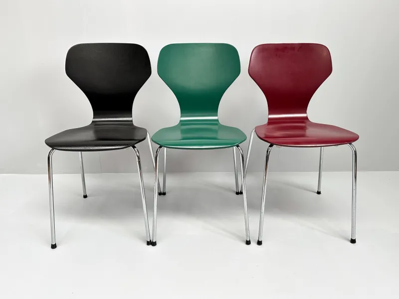 Pamono Danish Modern Chairs from Phoenix, Denmark, 1990s, Set of 3> Side Chairs & Dining Chairs