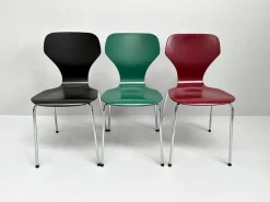 Pamono Danish Modern Chairs from Phoenix, Denmark, 1990s, Set of 3><noscript><img width=