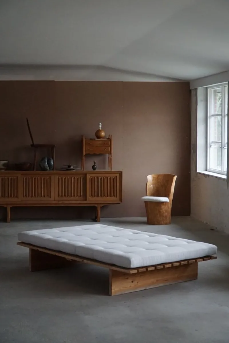 Outlet Pamono Danish Modern Pine Daybed from Nyt i Bo, 1970s