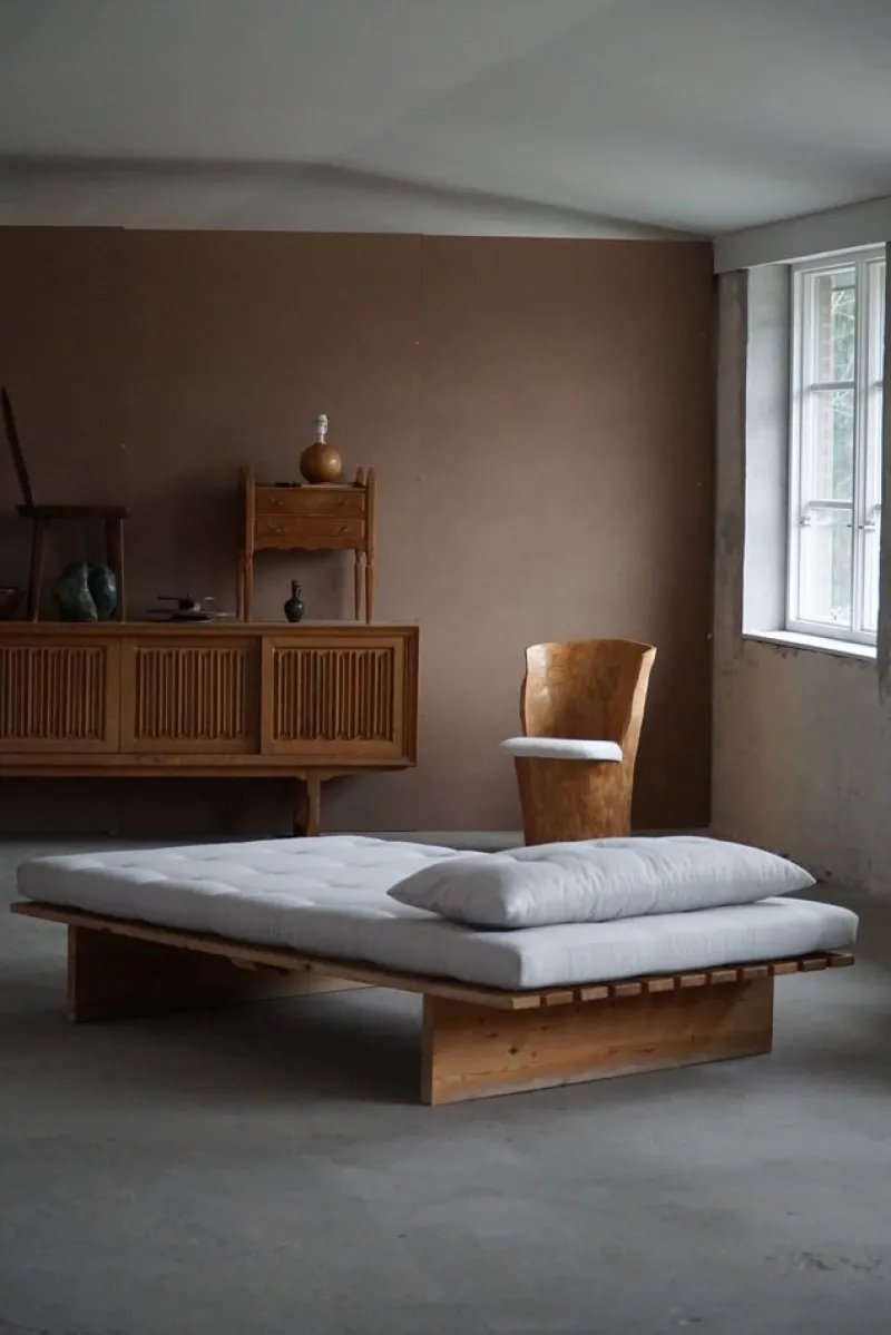 Outlet Pamono Danish Modern Pine Daybed from Nyt i Bo, 1970s