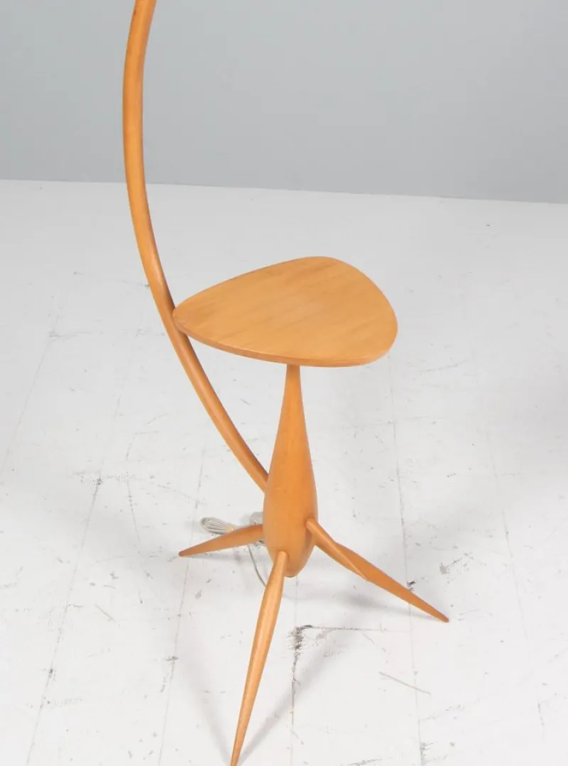 Pamono Danish Modern Tripod Bridge Floor Lamp by Severin Hansen, 1950s> Floor Lamps