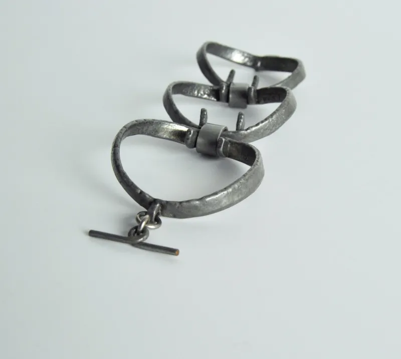 Pamono Danish Modernist Pewter Bracelet, 1970s> Bracelets