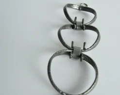 Pamono Danish Modernist Pewter Bracelet, 1970s><noscript><img width=
