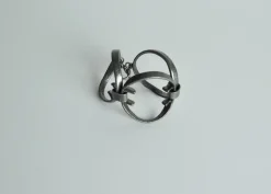 Pamono Danish Modernist Pewter Bracelet, 1970s><noscript><img width=