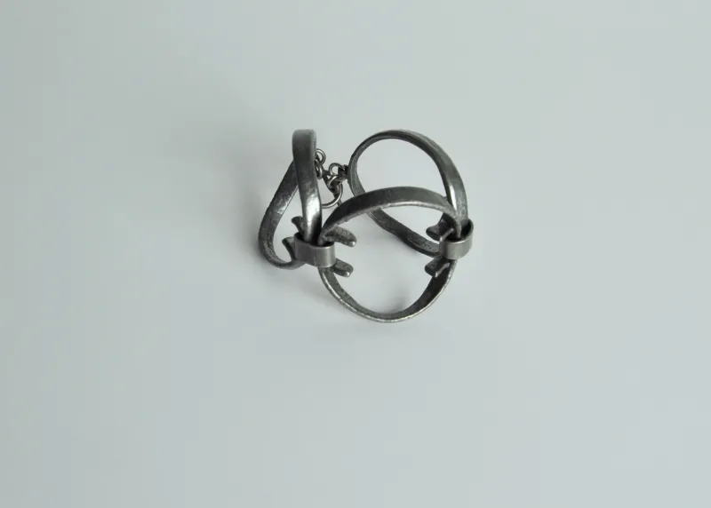 Pamono Danish Modernist Pewter Bracelet, 1970s> Bracelets