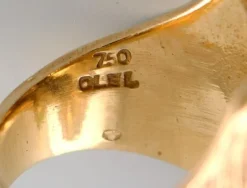 Discount Pamono Danish Modernist Ring in 18 Carat Gold by Ole Lynggaard, 1960s