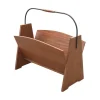 Pamono Danish Modernist Teak and Brass Magazine Rack, 1960s> Magazine Racks