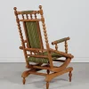 Pamono Danish Oak and Wool Rocking Chair in the style of Henning Kjærnulf, 1970s> Rocking Chairs