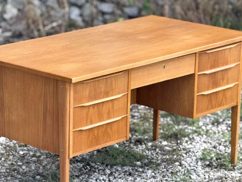Pamono Danish Oak Desk, 1960s> Desks