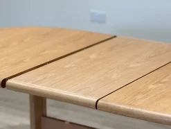 Pamono Danish Oak Dining Table by Laurits M. Larsen, 1960s><noscript><img width=