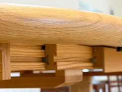 Pamono Danish Oak Dining Table by Laurits M. Larsen, 1960s><noscript><img width=