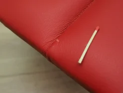 Hot Pamono Danish Red Eco Leather Bench, 1990s