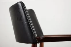 Outlet Pamono Danish Rosewood and Leather Desk Chair by Erik Worts for Soro Stolefabrik, 1960s