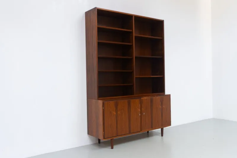 Sale Pamono Danish Rosewood Bookcase with Sideboard by Carlo Jensen for Hundevad, 1960s