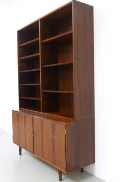 Sale Pamono Danish Rosewood Bookcase with Sideboard by Carlo Jensen for Hundevad, 1960s