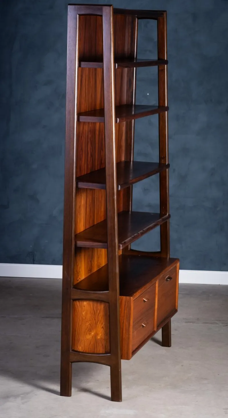 Pamono Danish Rosewood Bookcase by Poul M. Volther, 1960s> Shelves & Wall Units