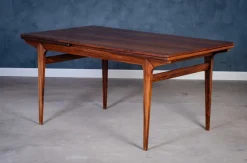 Pamono Danish Rosewood Dining Table with Extension, 1960s> Dining Tables & Sets